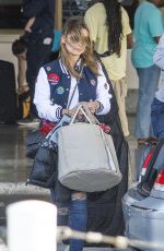 LOUISE REDKNAPP Arriving at Airport in Barbados 01/01/2016