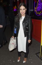 LOUISE THOMPSON at Creme Egg Cafe Launch Night in Soho 01/21/2016
