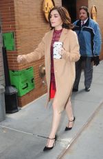 LUCY HALE Arrives at The View in New York 01/12/2016