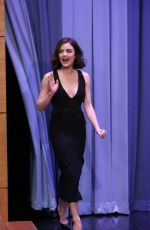 LUCY HALE at Tonight Show with Jimmy Fallon in Los Angeles 01/15/2016