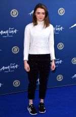 MAISIE WILLIAMS at Cirque Du Soleil Amaluna Premiere in London 01/19/2016