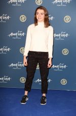 MAISIE WILLIAMS at Cirque Du Soleil Amaluna Premiere in London 01/19/2016