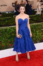 MAISIE WILLIAMS at Screen Actors Guild Awards 2016 in Los Angeles 01/30/2016