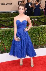 MAISIE WILLIAMS at Screen Actors Guild Awards 2016 in Los Angeles 01/30/2016