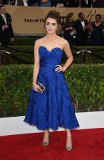 MAISIE WILLIAMS at Screen Actors Guild Awards 2016 in Los Angeles 01/30/2016