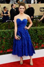 MAISIE WILLIAMS at Screen Actors Guild Awards 2016 in Los Angeles 01/30/2016
