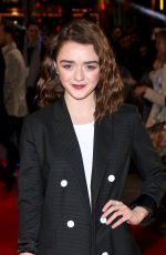 MAISIE WILLIAMS at The Revenant Premiere in London 01/14/2016