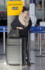 MANDY CAPRISTO at Heathrow Airport in London 01/15/2016