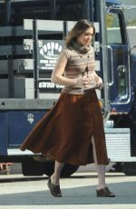 MANDY MOORE on the Set of Untitlted Dan Fogelman Movie in Pasadena 01/29/2016