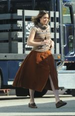 MANDY MOORE on the Set of Untitlted Dan Fogelman Movie in Pasadena 01/29/2016