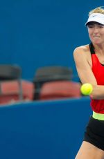 MARIA SHARAPOVA at Training Session in Brisbane 01/02/2016