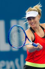 MARIA SHARAPOVA at Training Session in Brisbane 01/02/2016
