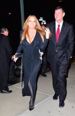 MARIAH CAREY and James Packer Out in New York 01/21/2016