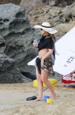 MARIAH CAREY in Bikini at a Beach in St. Barts 01/18/2016