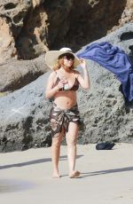MARIAH CAREY in Bikini at a Beach in St. Barts 01/18/2016