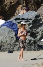MARIAH CAREY in Bikini at a Beach in St. Barts 01/18/2016