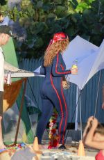 MARIAH CAREY in Wesuit at a Beach in St. Barts 01/17/2016