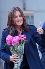 MARISKA HARGITAY on the Set of Law & Order: SVU in New York 01/21/2016