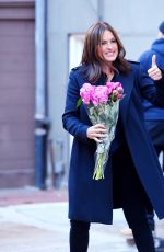 MARISKA HARGITAY on the Set of Law & Order: SVU in New York 01/21/2016