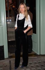 MARTHA WARD at a Private Dinner of Creme De La Mer in London 01/21/2016