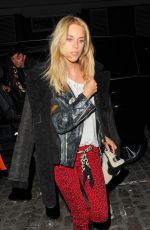 MARY CHARTERIS Arrives at Chiltern Firehouse in London 01/28/2016
