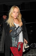 MARY CHARTERIS Arrives at Chiltern Firehouse in London 01/28/2016