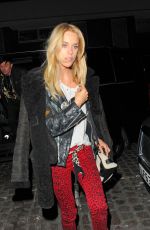 MARY CHARTERIS Arrives at Chiltern Firehouse in London 01/28/2016