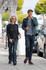 MEG RYAN and Jack Quaid Out in Los Angeles 01/19/2016