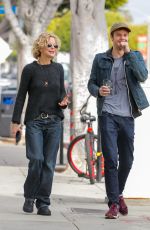 MEG RYAN and Jack Quaid Out in Los Angeles 01/19/2016
