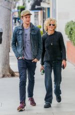 MEG RYAN and Jack Quaid Out in Los Angeles 01/19/2016