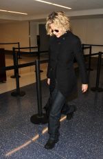 MEG RYAN Arrives at LAX Airport in Los Angeles 01/21/2016