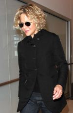 MEG RYAN Arrives at LAX Airport in Los Angeles 01/21/2016