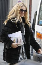 MICHELLE HUNZIKER Out and About in Milan 01/20/2016