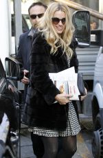 MICHELLE HUNZIKER Out and About in Milan 01/20/2016
