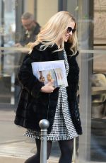 MICHELLE HUNZIKER Out and About in Milan 01/20/2016