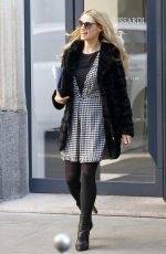 MICHELLE HUNZIKER Out and About in Milan 01/20/2016