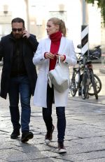 MICHELLE HUNZIKER Out and About in Milan 01/26/2016