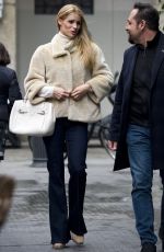 MICHELLE HUNZIKER Out in Milan 01/28/2016