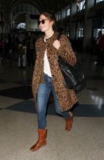 MICHELLE MONAGHAN at LAX Airport in Los Angeles 01/11/2016