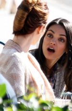 MILA KUNIS on the Set of Bad Moms in New Orleans 01/11/2016
