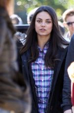 MILA KUNIS on the Set of Bad Moms in New Orleans 01/11/2016