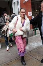 MILEY CYRUS Leaves ABC Kitchen in New York 01/18/2016