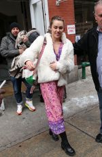 MILEY CYRUS Leaves ABC Kitchen in New York 01/18/2016