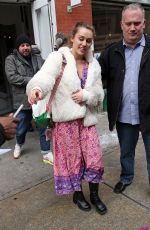 MILEY CYRUS Leaves ABC Kitchen in New York 01/18/2016