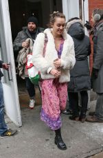 MILEY CYRUS Leaves ABC Kitchen in New York 01/18/2016