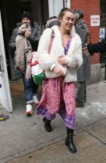 MILEY CYRUS Leaves ABC Kitchen in New York 01/18/2016