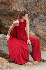MILLA JOVOVICH on the Set of a Photoshoot in Malibu 01/19/2016