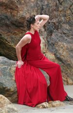 MILLA JOVOVICH on the Set of a Photoshoot in Malibu 01/19/2016