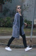 MINKA KELLY Leaves Marie Nails in Los Angeles 01/21/2016