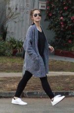 MINKA KELLY Leaves Marie Nails in Los Angeles 01/21/2016
